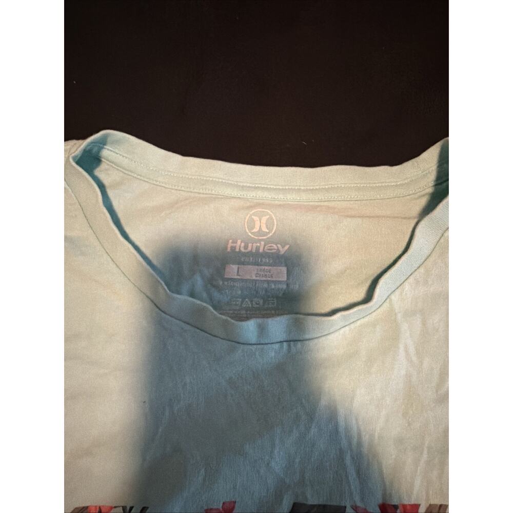 Hurley Women’s T Shirt | Teal | Large - Picture 2 of 3
